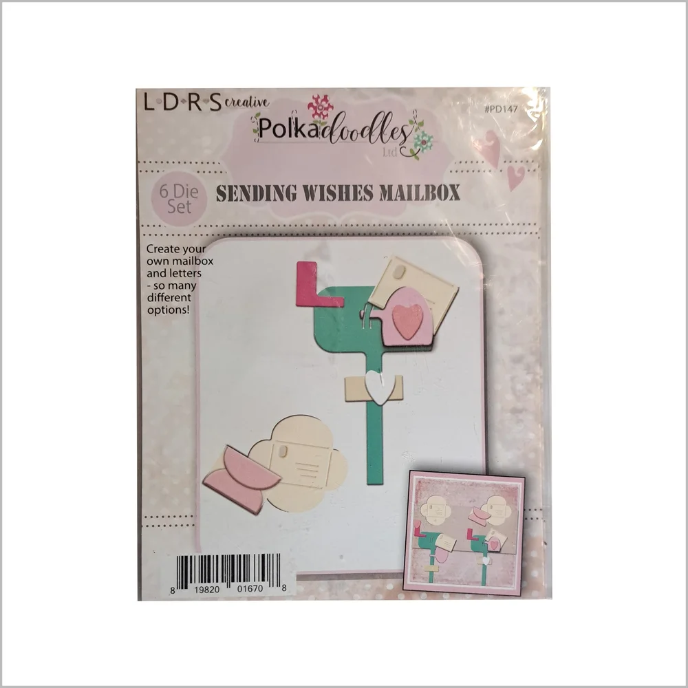 Polkadoodles Sending Wishes Mailbox Die Set